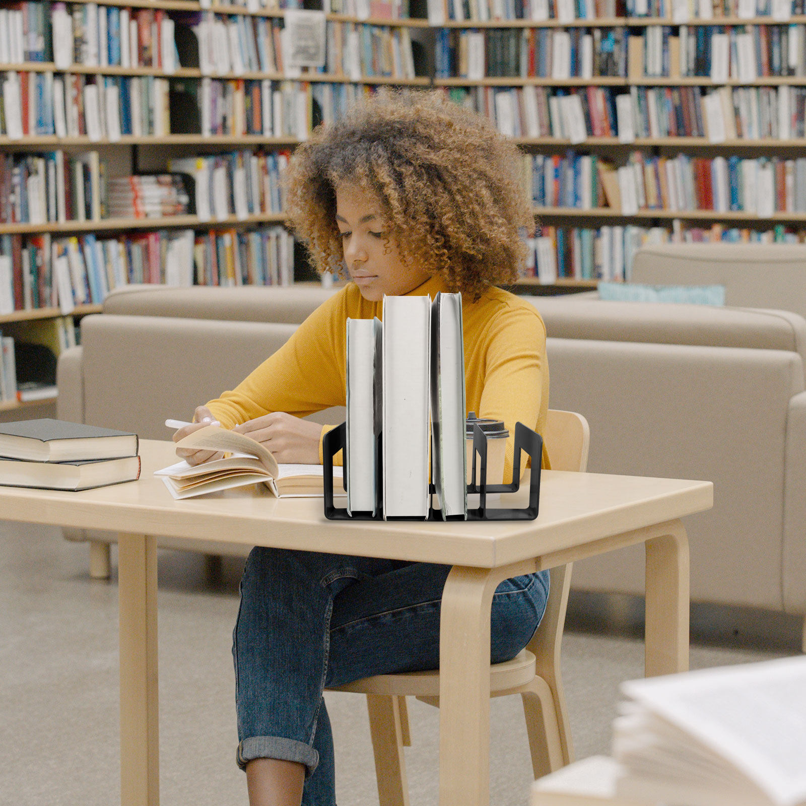 Book Holder for Shelf Desktop  - Magazine Holder Rack 评论和价格