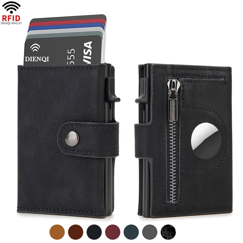 Rfid Leather Airtag Men Wallet - Index Card Holder 评论和价格