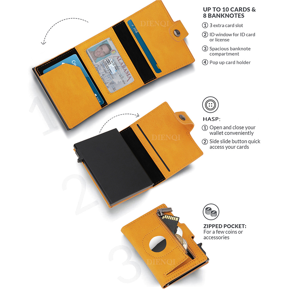 Airtag Wallet Rfid Credit Card - Index Card Holder 评论和价格