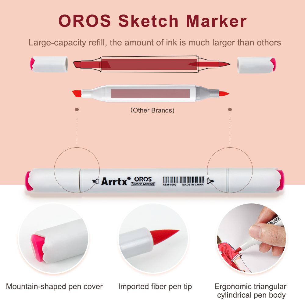 Arrtx Oros 66 Pastel Colors Al - Copic Marker Sketch 评论和价格